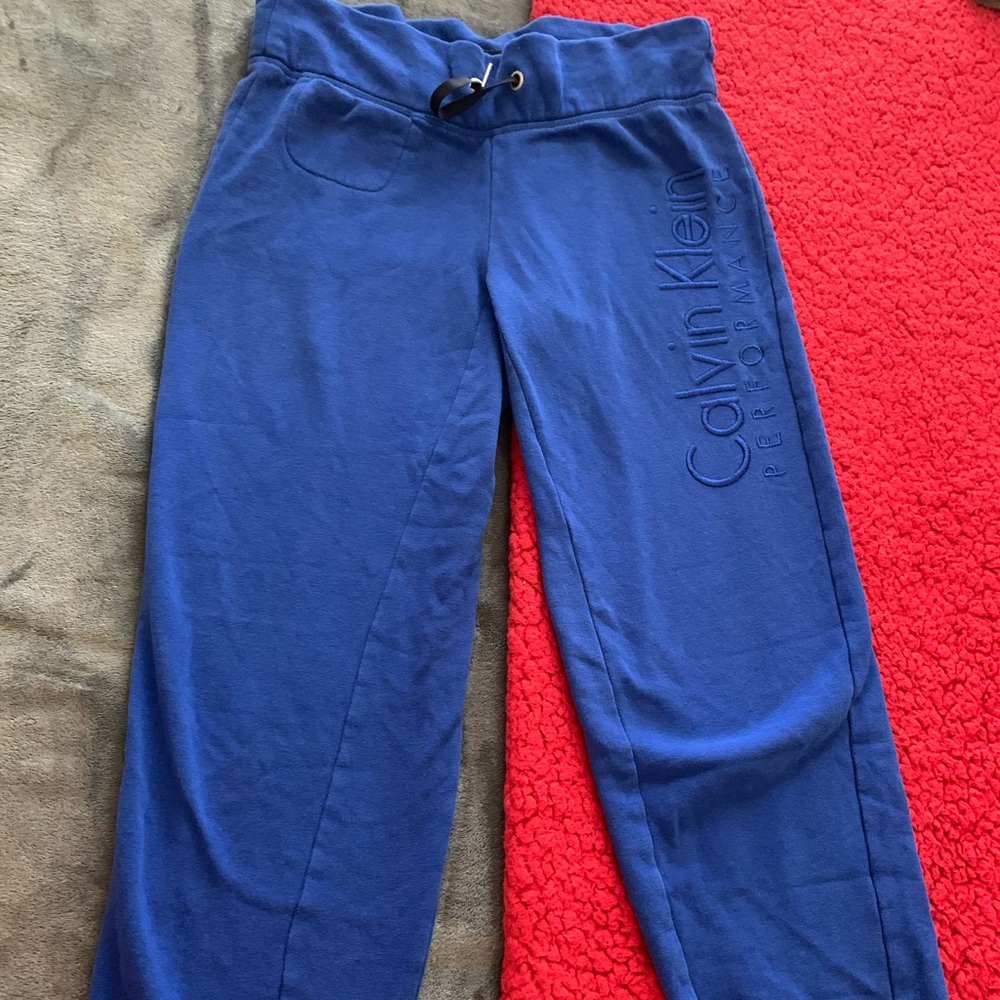 Blue calvin klein sweat pants